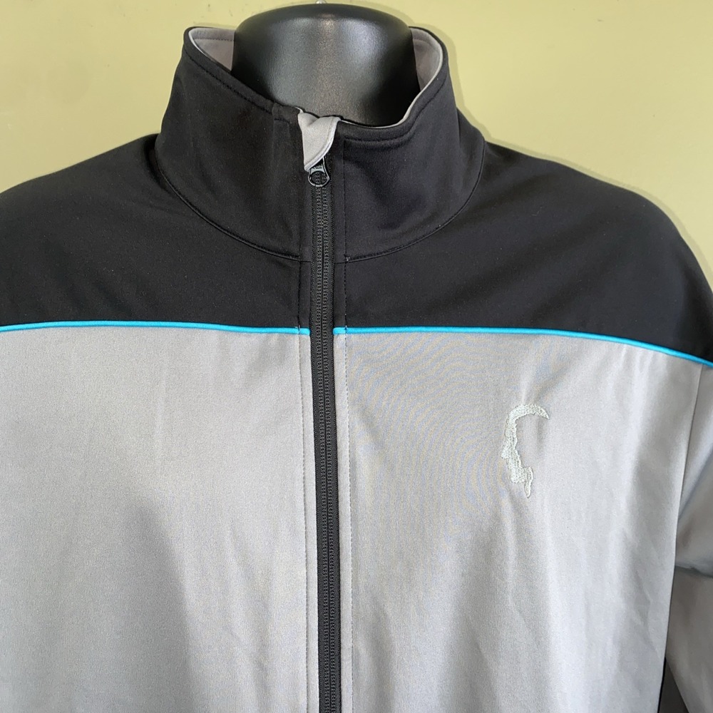 Oscar Jacobson Arnold Tour Golf Jacket Weather Protection System Gray Mens L WPS